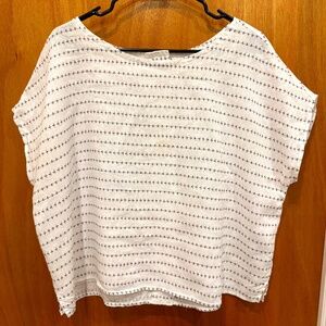 CYNTHIA ROWLEY - LINEN TOP - SIZE L